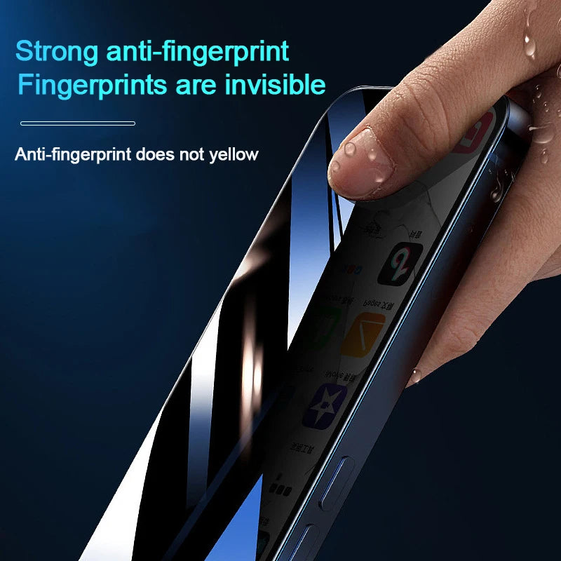 5Pcs Full Cover Privacy Screen Protector for Iphone 17 16 11 12 13 14 15 Pro Max Anti-Spy Screen Protector for Iphone X XS XR