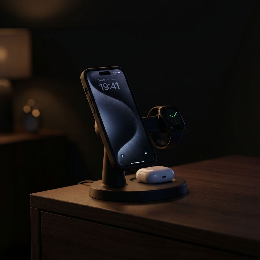 NovaDock 3-in-1 MagSafe Wireless Charging Station